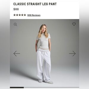 SKIMS CLASSIC STRAIGHT LEG PANT & CROP HOODIE